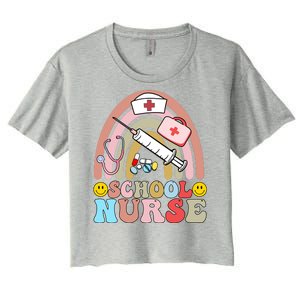 Cute School Nurse Design Women's Crop Top Tee