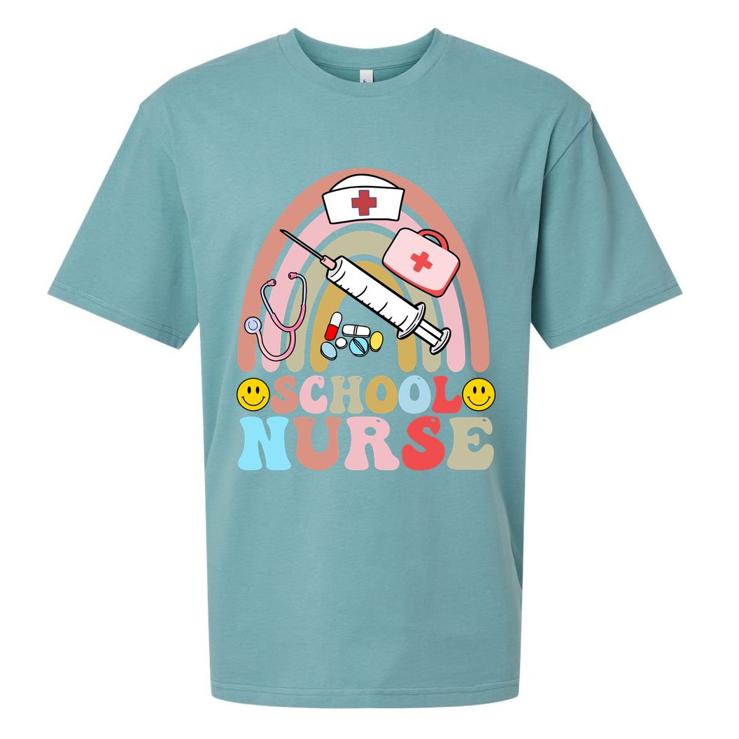 Cute School Nurse Design Sueded Cloud Jersey T-Shirt