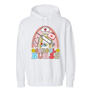 Cute School Nurse Design Garment-Dyed Fleece Hoodie