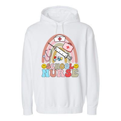 Cute School Nurse Design Garment-Dyed Fleece Hoodie