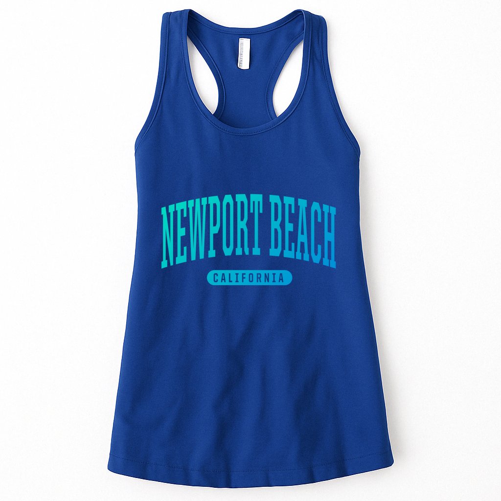College Style Newport Beach California Souvenir Gift Great Gift Womens Tank Top