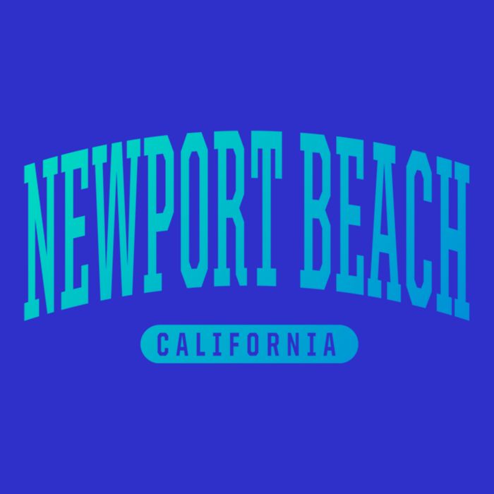 College Style Newport Beach California Souvenir Gift Great Gift Zip Tote Bag