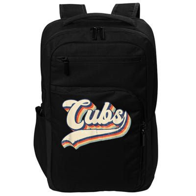 Cubs Sports Name Vintage Retro Gift Impact Tech Backpack