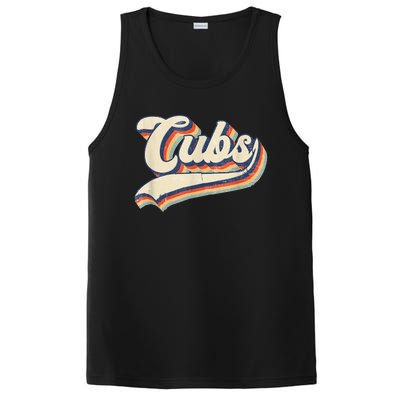 Cubs Sports Name Vintage Retro Gift PosiCharge Competitor Tank