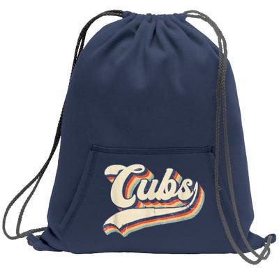 Cubs Sports Name Vintage Retro Gift Sweatshirt Cinch Pack Bag