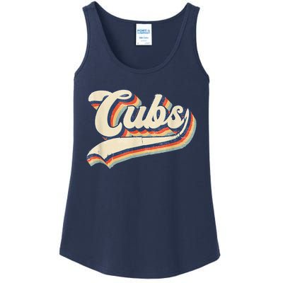 Cubs Sports Name Vintage Retro Gift Ladies Essential Tank