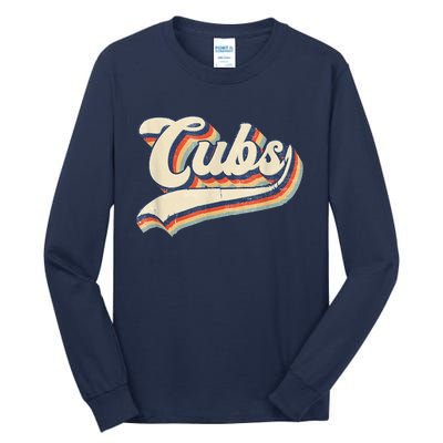 Cubs Sports Name Vintage Retro Gift Tall Long Sleeve T-Shirt