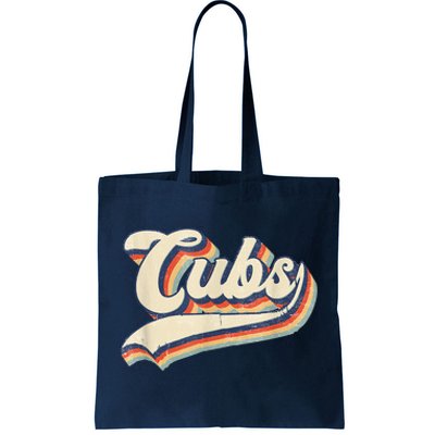 Cubs Sports Name Vintage Retro Gift Tote Bag