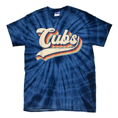 Cubs Sports Name Vintage Retro Gift Tie-Dye T-Shirt