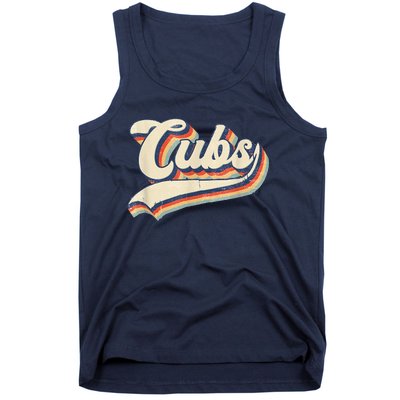 Cubs Sports Name Vintage Retro Gift Tank Top