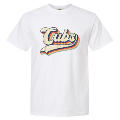 Cubs Sports Name Vintage Retro Gift Garment-Dyed Heavyweight T-Shirt