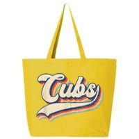 Cubs Sports Name Vintage Retro Gift 25L Jumbo Tote