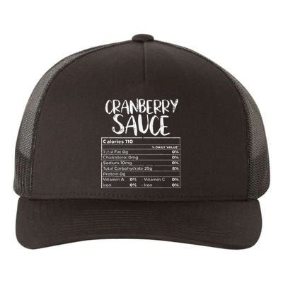 Cranberry Sauce Nutritional Facts Thanksgiving Family Food Yupoong Adult 5-Panel Trucker Hat