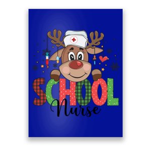 Christmas School Nurse Reindeer Nursing Rn Xmas Gift Poster