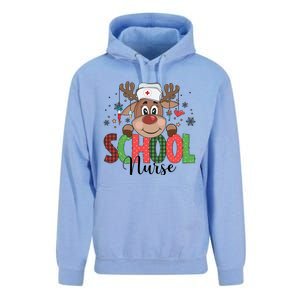 Christmas School Nurse Reindeer Nursing Rn Xmas Gift Unisex Surf Hoodie