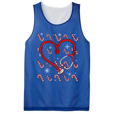 Christmas Stethoscope Nurse Xmas Nursing Scrub Top Funny Gift Mesh Reversible Basketball Jersey Tank