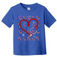 Christmas Stethoscope Nurse Xmas Nursing Scrub Top Funny Gift Toddler T-Shirt