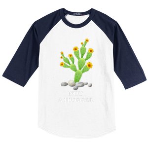 Cactus Sunflower Not A Hugger Baseball Sleeve Shirt