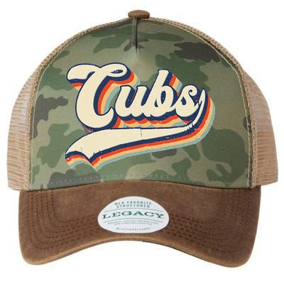 Cubs Sports Name Vintage Retro Gift Legacy Tie Dye Trucker Hat