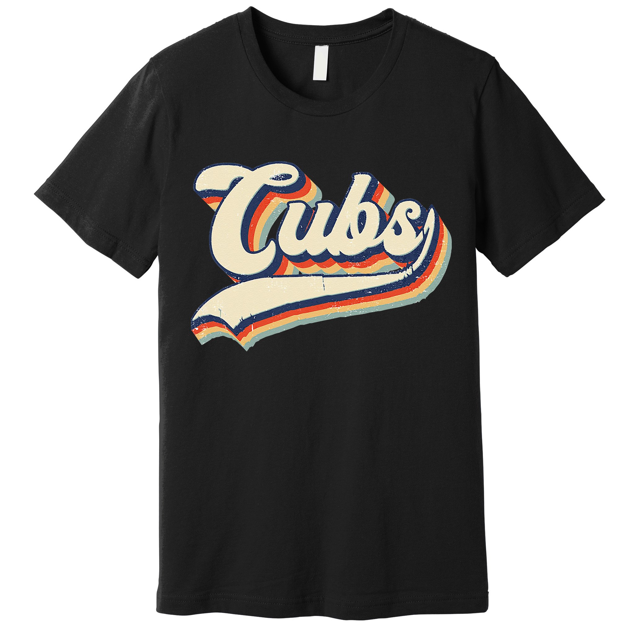 Cubs Sports Name Vintage Retro Gift Premium T-Shirt
