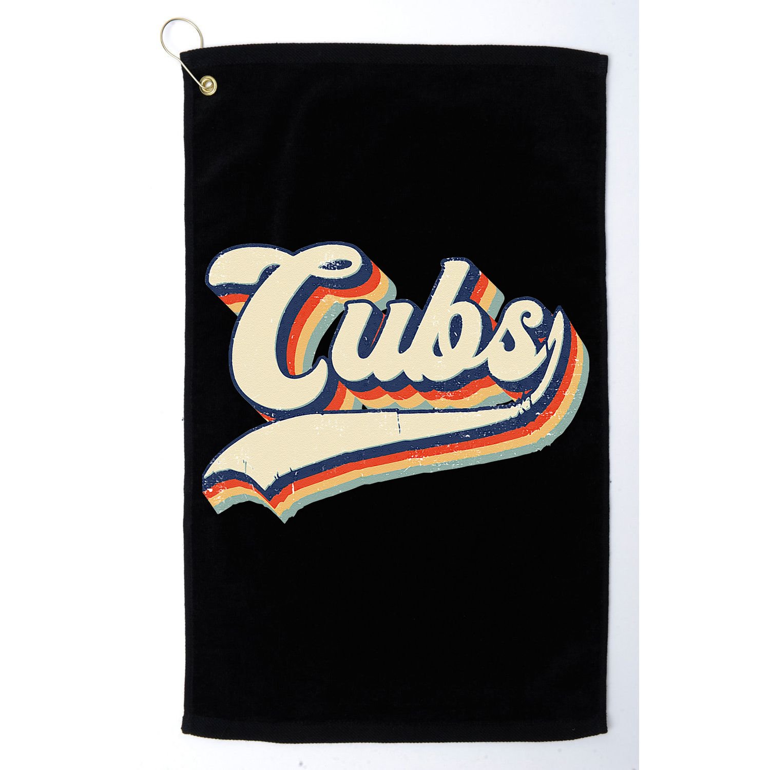 Cubs Sports Name Vintage Retro Gift Golf Towel