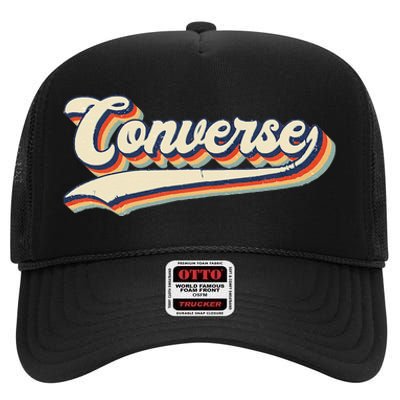 Converse Sports Name Vintage Retro Gift Men Women Boy Girl High Crown Mesh Back Trucker Hat