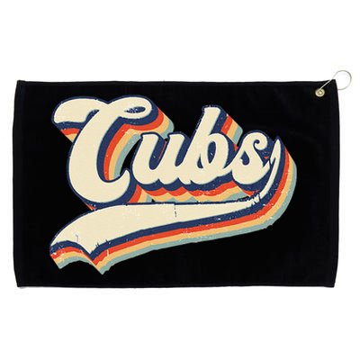 Cubs Sports Name Vintage Retro Gift Men Women Boy Girl Grommeted Golf Towel