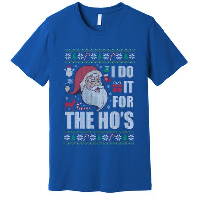 Christmas Santa Naughty Ugly Christmas Sweater Gift Premium T-Shirt