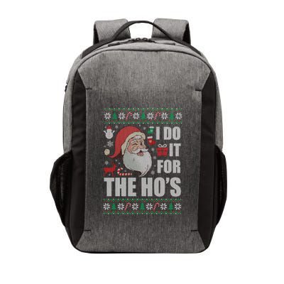 Christmas Santa Naughty Ugly Christmas Sweater Gift Vector Backpack