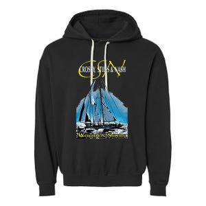 Crosby Stills & Nash Wooden Ships Garment-Dyed Fleece Hoodie