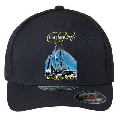 Crosby Stills & Nash Wooden Ships Flexfit Unipanel Trucker Cap