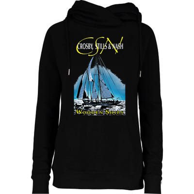 Crosby Stills & Nash Wooden Ships Womens Funnel Neck Pullover Hood