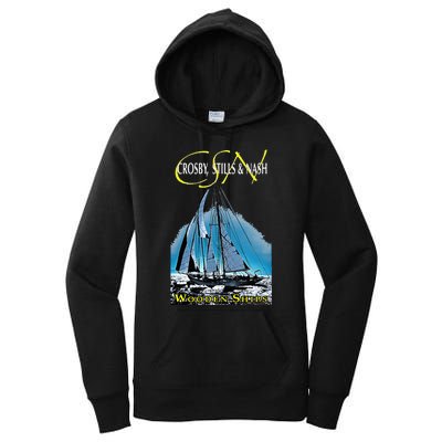 Crosby Stills & Nash Wooden Ships Women's Pullover Hoodie