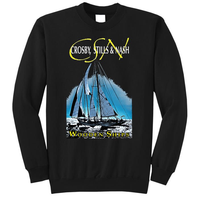 Crosby Stills & Nash Wooden Ships Tall Sweatshirt