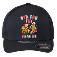 Christmas School Nurse Xmas Did You Try Icing It Gingerbread Flexfit Unipanel Trucker Cap