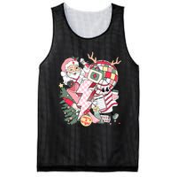 Christmas Santa Nurse Disco Ball Rn Cna Icu Med Surg Picu Mesh Reversible Basketball Jersey Tank