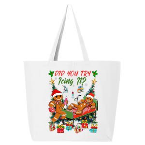 Christmas School Nurse Xmas Did You Try Icing It Gingerbread 25L Jumbo Tote