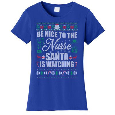 Christmas Santa Nurse Ugly Christmas Sweater Meaningful Gift Women's T-Shirt