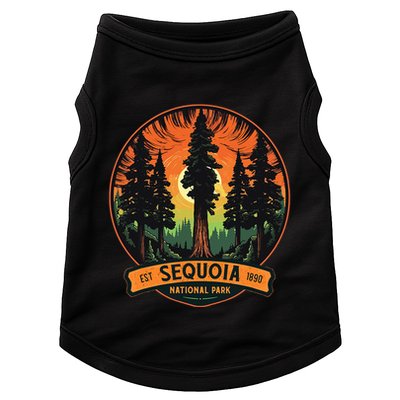Cute Sequoia National Park Giant Tree Graphic Doggie Tank
