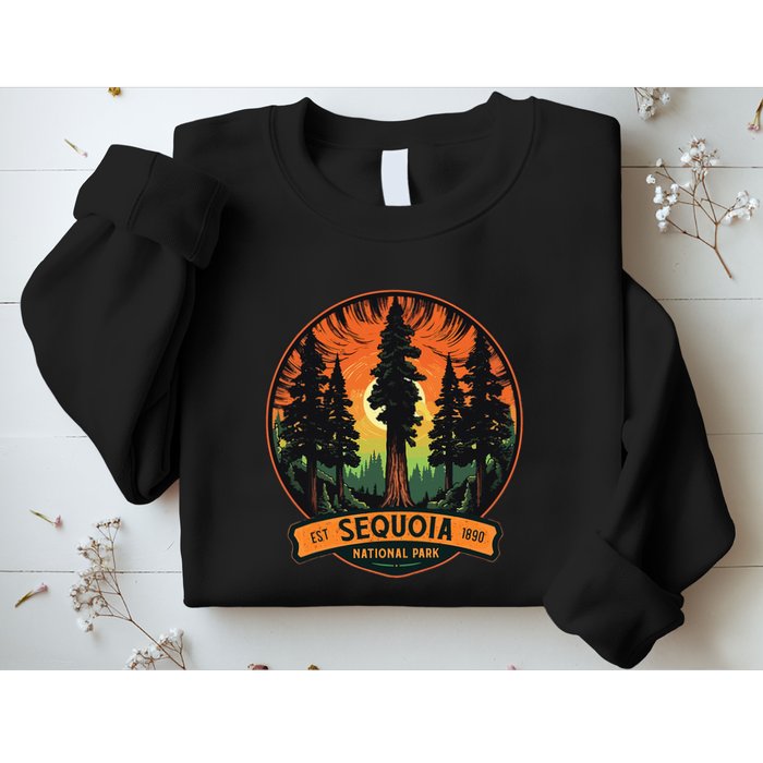 Cute Sequoia National Park Giant Tree Graphic Sweatshirt
