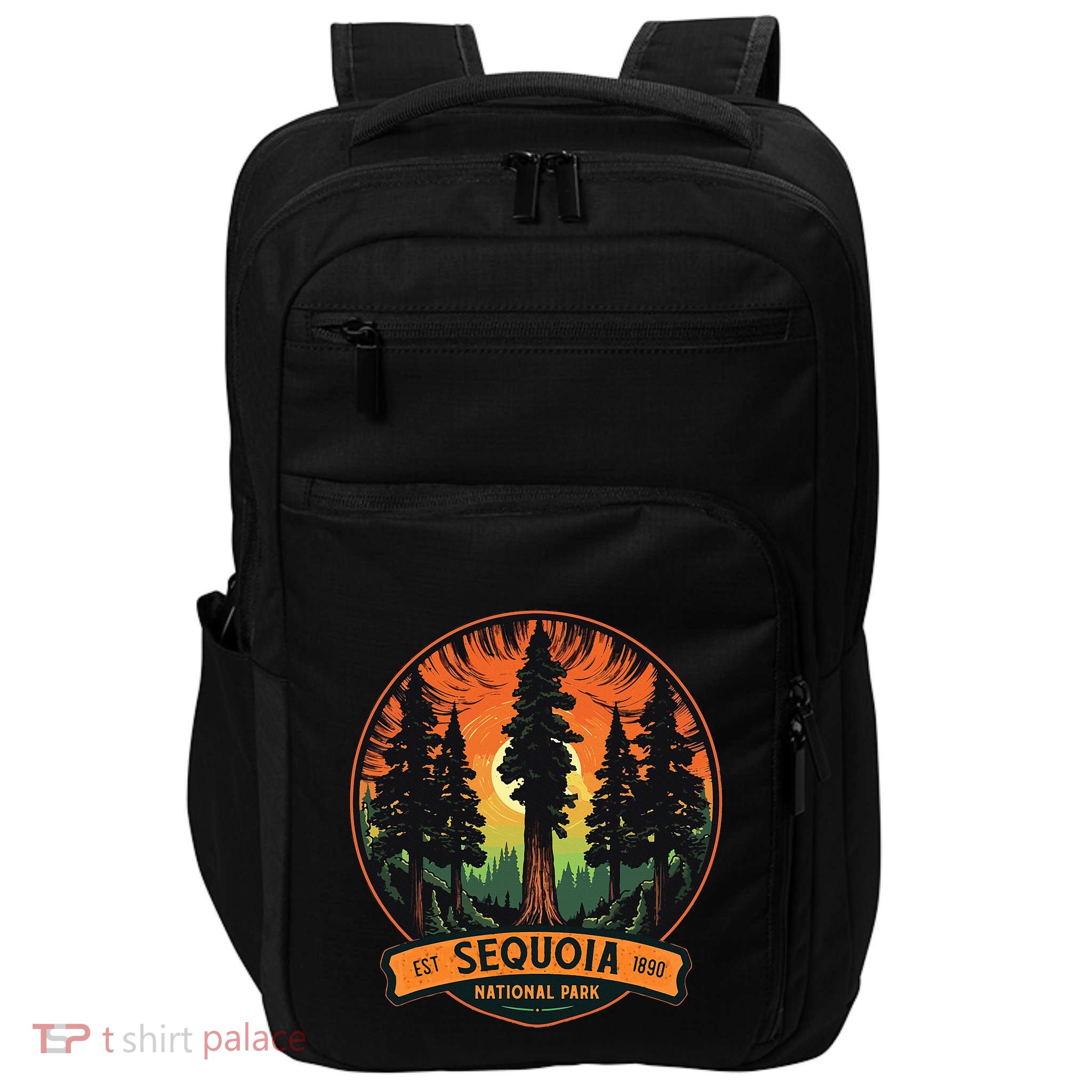 Cute Sequoia National Park Giant Tree Graphic Impact Tech Backpack