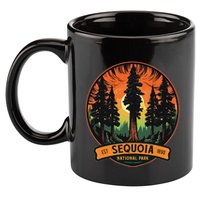 Cute Sequoia National Park Giant Tree Graphic 11oz C Handle Ceramic Mug