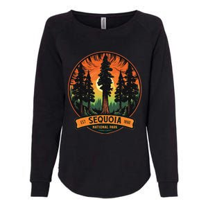 Cute Sequoia National Park Giant Tree Graphic Womens California Wash Sweatshirt