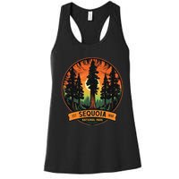 Cute Sequoia National Park Giant Tree Graphic Women's Racerback Tank