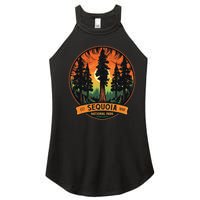 Cute Sequoia National Park Giant Tree Graphic Women's Perfect Tri Rocker Tank