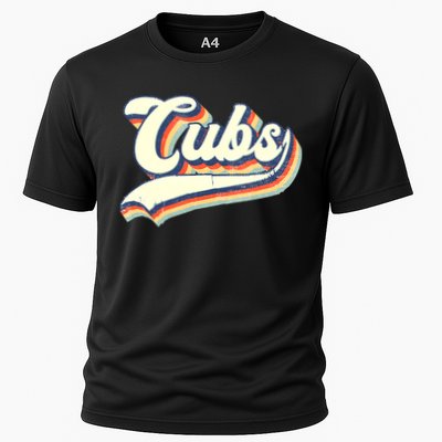 Cubs Sports Name Vintage Retro Boy Girl Performance Shirt