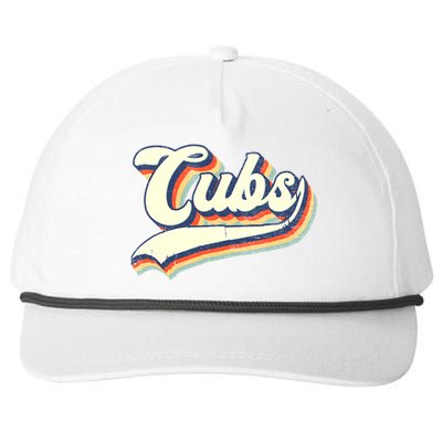 Cubs Sports Name Vintage Retro Boy Girl Snapback Five-Panel Rope Hat