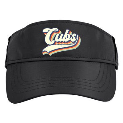 Cubs Sports Name Vintage Retro Boy Girl Adult Drive Performance Visor