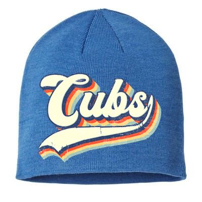 Cubs Sports Name Vintage Retro Boy Girl Sustainable Beanie