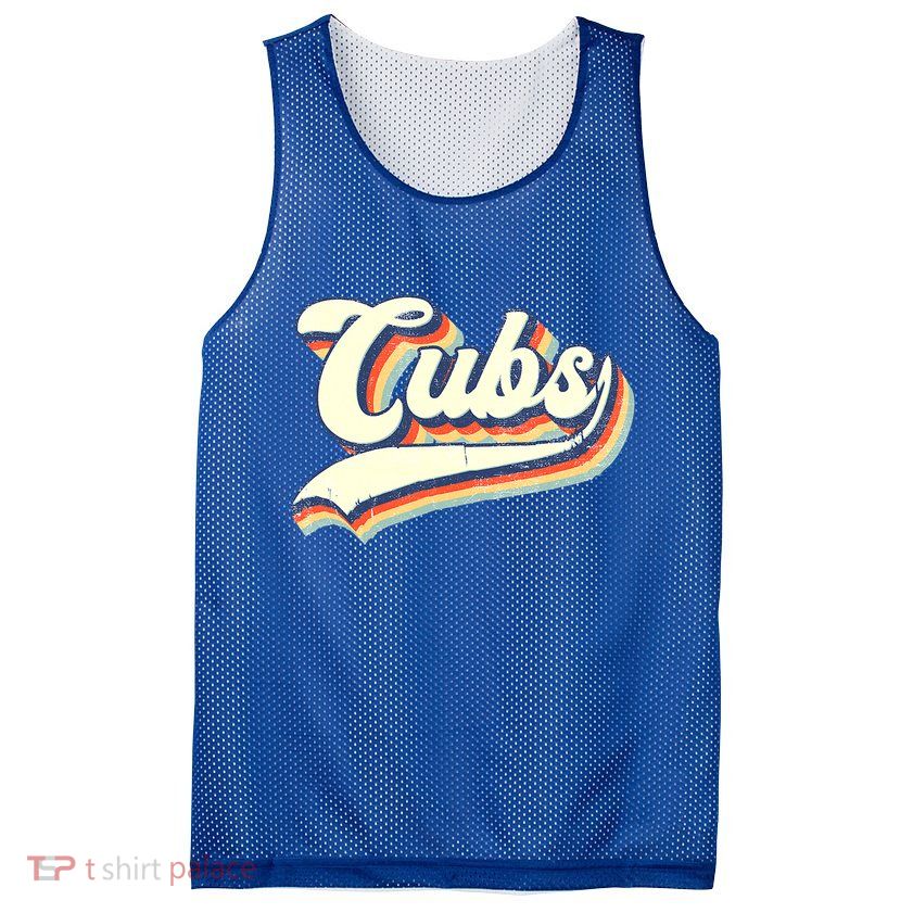 Cubs Sports Name Vintage Retro Boy Girl Mesh Reversible Basketball Jersey Tank